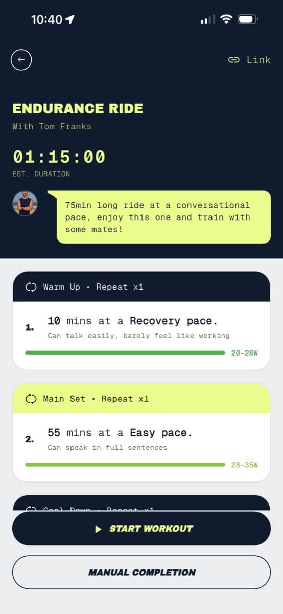 Live tracking